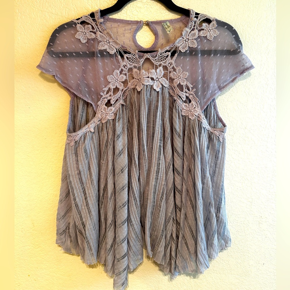 FP Lilac lace blouse